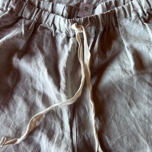 NEW - Zolena 100% linen capri pants (for tall ladies)